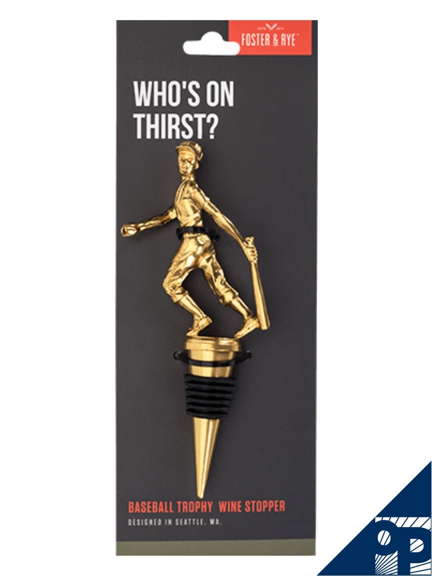 Who's On Thirst? Baseball Trophy Wine Stopper